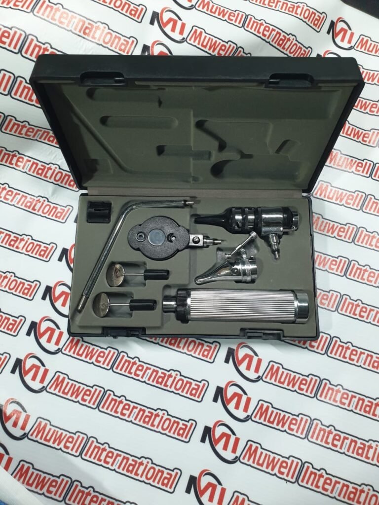 ENT set Complete ENT diagnostic set including otoscope, ophthalmoscope, and laryngoscope for clinical examination
