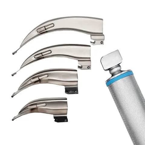 laringo LED laryngoscope with stainless steel blade for airway management and intubation procedures